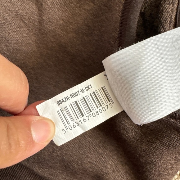 gymshark sports bra ADAPT PATTERN SEAMLESS LONGLINE Forest brown size medium - Picture 7 of 7